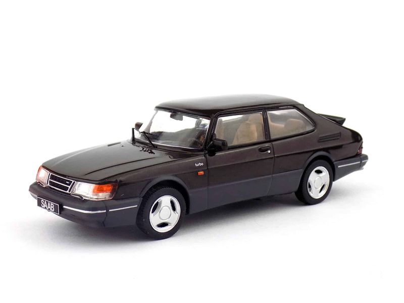 Saab 900 Turbo 1988 svart - skala 1:43