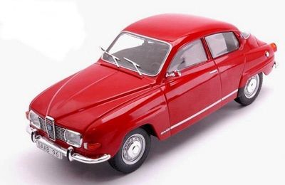 Saab 96 V4 röd - skala 1:24