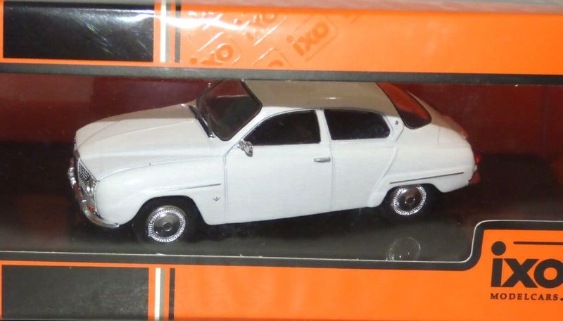 Saab 96 V4 1965 vit - skala 1:43