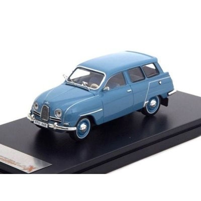 Saab 95 blå 1961 - skala 1:43