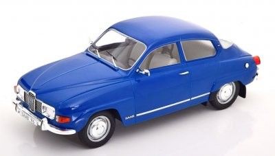 Saab 96 V4 1971 blå - skala 1:18