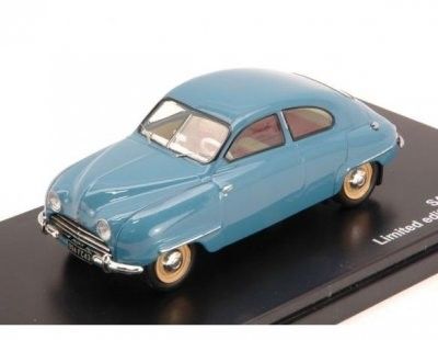 Saab 92B 1954 blå - skala 1:43