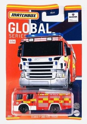 Scania P360 Fire truck UK - Matchbox 1:64