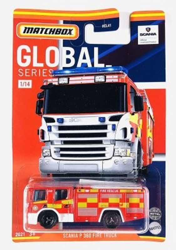 Scania P360 Fire truck UK - Matchbox 1:64
