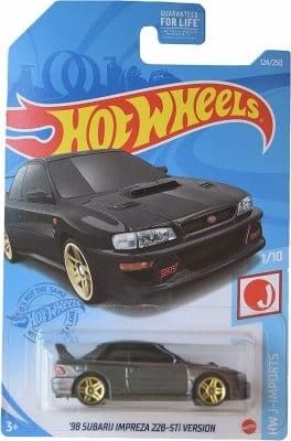 Subaru Impreza 22B STI 1998 svart - Hot Wheels 1:64
