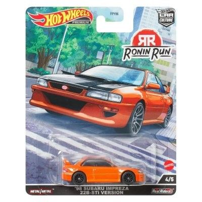 Subaru Impreza 22B STI 1998 orange - Car Culture Hot Wheels 1:64