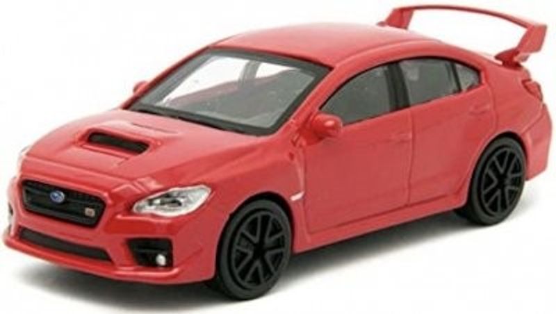 Subaru WRX STI 2017 röd - skala 1:43