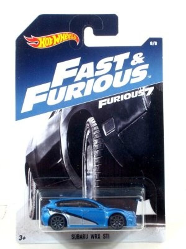 Subaru WRX STI blå F&F - Hot Wheels 1:64