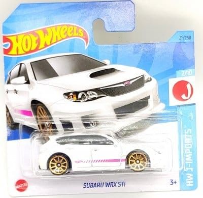Subaru WRX STI vit - Hot Wheels 1:64