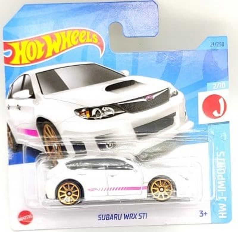 Subaru WRX STI vit - Hot Wheels 1:64