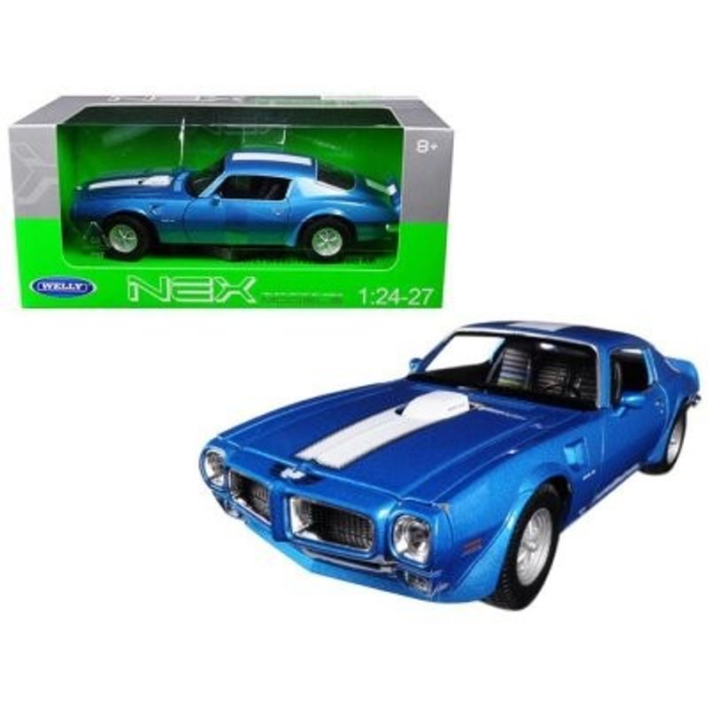 Pontiac Firebird Trans Am 1972 blå/vit - skala 1:24