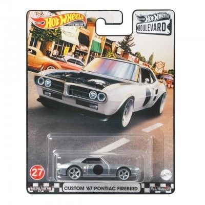Pontiac Firebird 1967 custom silver - Hot Wheels 1:64