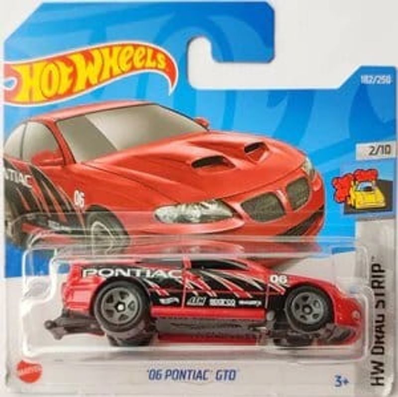 Pontiac GTO 2006 no06 röd - Hot Wheels 1:64