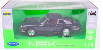 Porsche 911 1964 svart/grå - skala 1:24
