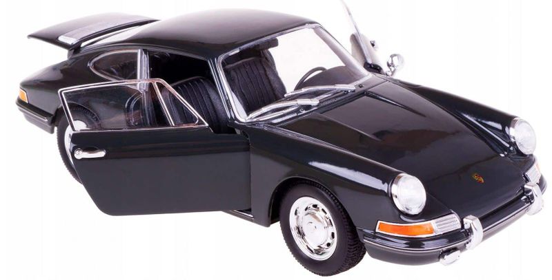 Porsche 911 1964 svart/grå - skala 1:24
