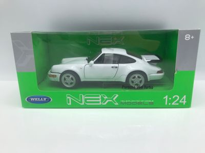 Porsche 911 Turbo vit 1974 - skala 1:24