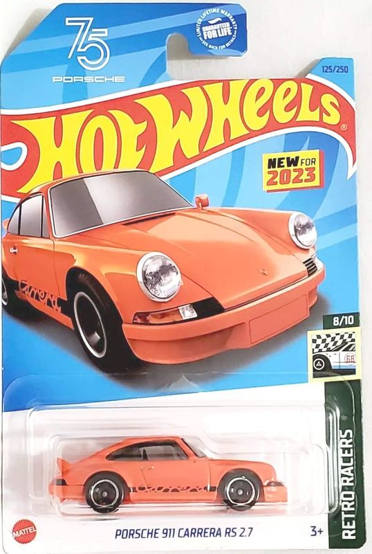 Porsche 911 Carrera RS 2.7 orange - Hot Wheels 1:64