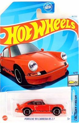 Porsche 911 Carrera RS 2.7 röd - Hot Wheels 1:64