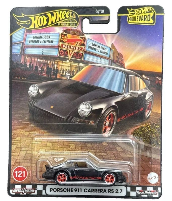 Porsche 911 Carrera RS 2.7 svart - Hot Wheels Boulevard 1:64
