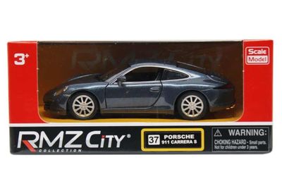Porsche 911 Carrera S mörkblå - skala 1:32