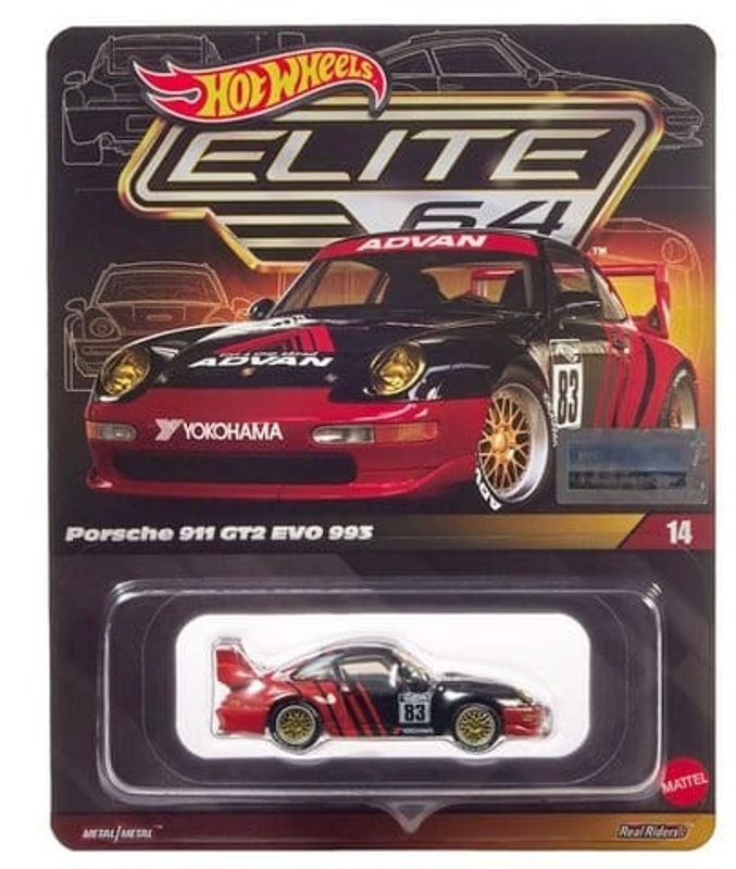 Porsche 911 GT2 EVO 993 - Hot Wheels Elite 1:64