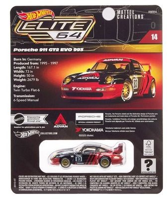 Porsche 911 GT2 EVO 993 - Hot Wheels Elite 1:64