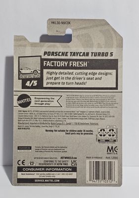 Porsche Taycan Turbo S Zamac – Hot Wheels 1:64