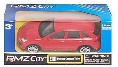 Porsche Cayenne Turbo röd - skala 1:43
