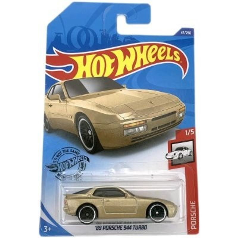 Porsche 944 Turbo 1989 guld - Hot Wheels 1:64