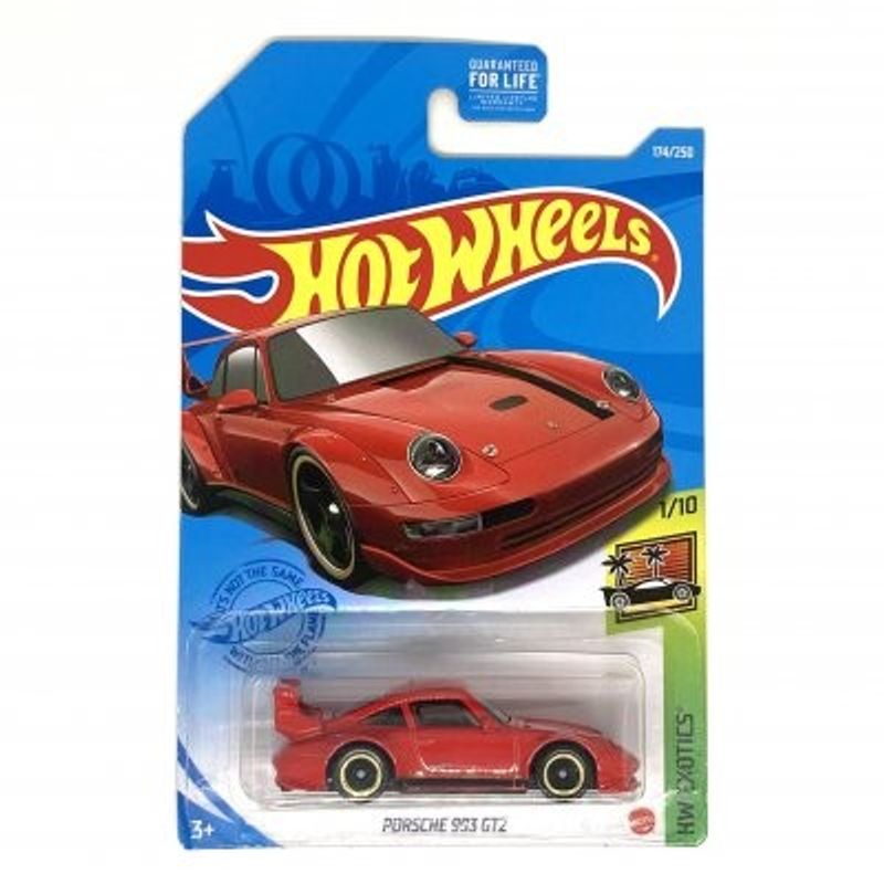 Porsche 993 GT2 röd - Hot Wheels 1:64