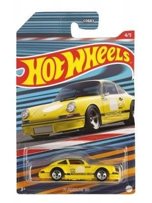 Porsche 911 1971 gul - Hot Wheels 1:64.