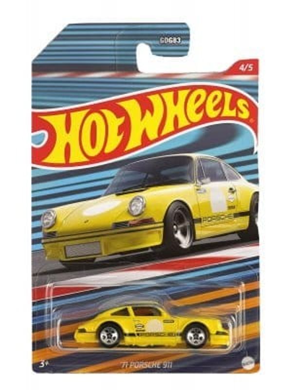 Porsche 911 1971 gul - Hot Wheels 1:64.
