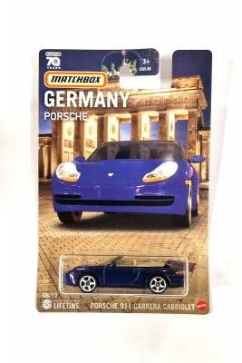 Porsche 911 Carrera Cab blå - Matchbox 1:64