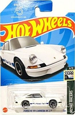 Porsche 911 Carrera RS 2.7 vit - Hot Wheels 1:64