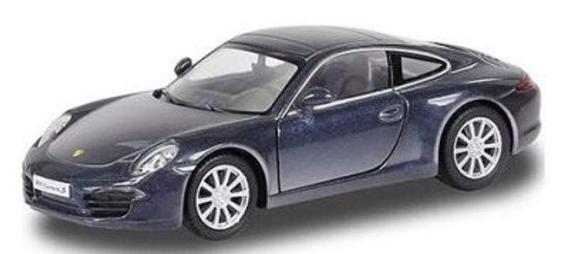 Porsche 911 Carrera S mörkblå - skala 1:32