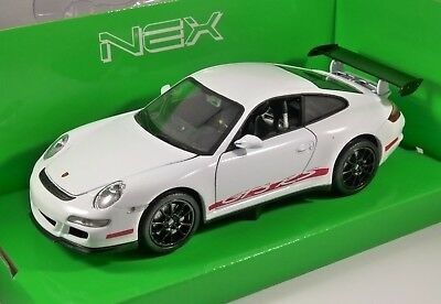 Porsche 911 GT3 RS (997) - vit - skala 1:24