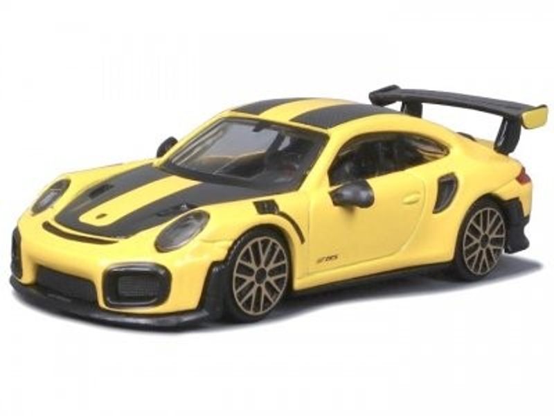 Porsche 911 GT2 RS gul - skala 1:43