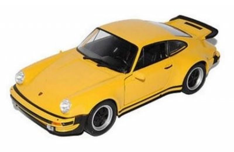 Porsche 911 Turbo 3.0 1974 - gul - skala 1:24