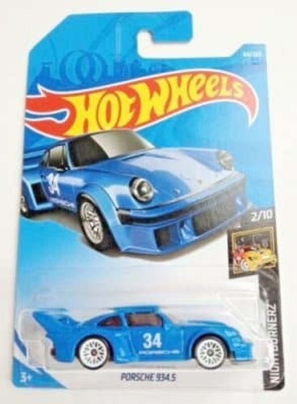 Porsche 934.5 no 34 blå - Hot Wheels 1:64