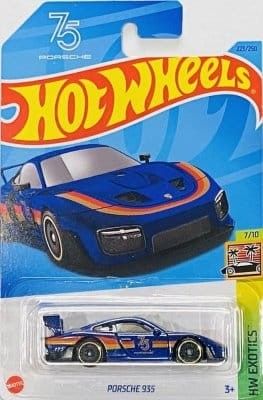 Porsche 935 no 75 blå - Hot Wheels 1:64