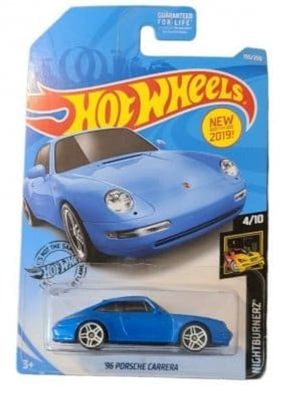 Porsche Carrera 1996 blå - Hot Wheels 1:64