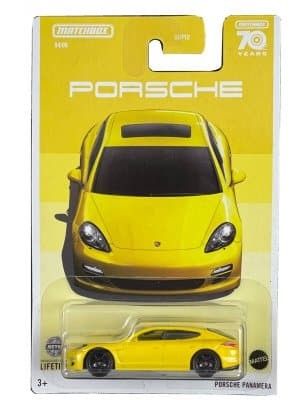 Porsche Panamera gul - Matchbox 1:64