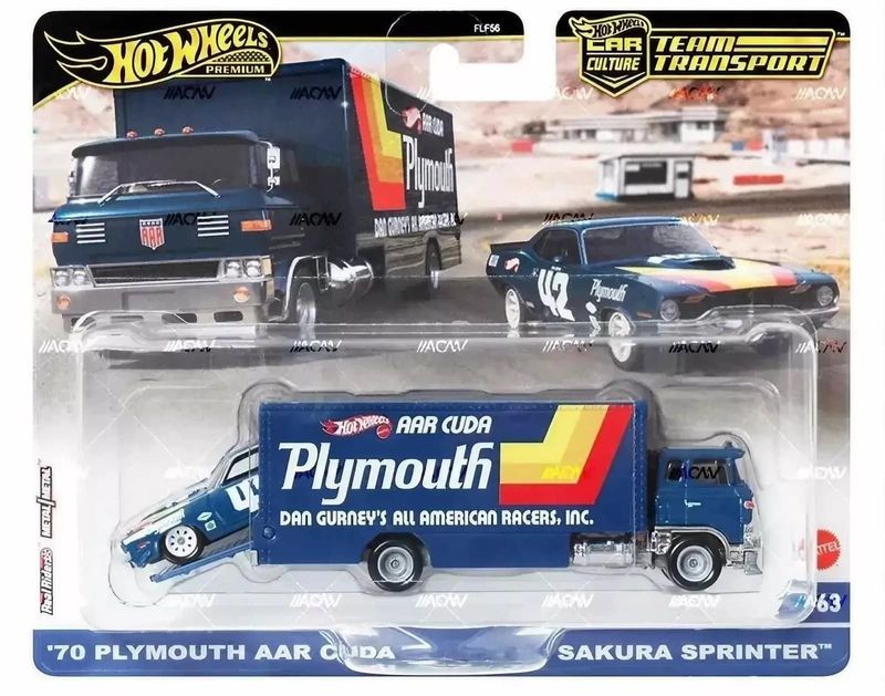 Plymouth AAR Cuda 1970 & Sakura Sprinter  - Hot Wheels 1:64