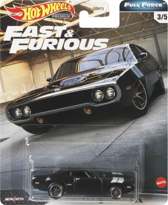 Plymouth GTX 1971 svart F&F - Hot Wheels 1:64
