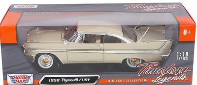 Plymouth Fury Coupe 1958 gul - 1:18