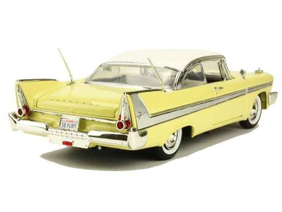 Plymouth Fury Coupe 1958 gul - 1:18