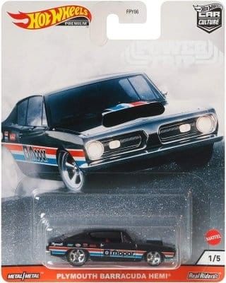 Plymouth Barracuda 1968 svart - Hot Wheels 1:64