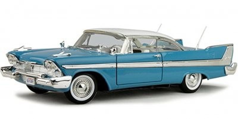 Plymouth Fury Coupe 1958 blå - 1:18