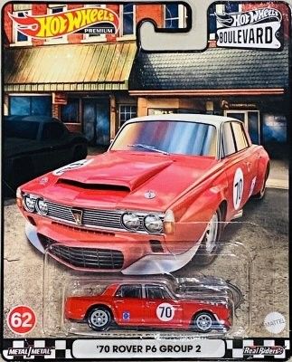 Rover P6 Group 2 1970 röd - Hot Wheels 1:64