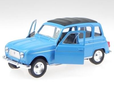 Renault 4 R4 blå - skala 1:34